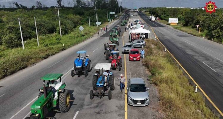 bloqueos de productores agrícolas en México