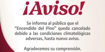 cancelan encendido del pino en Ciudad Victoria