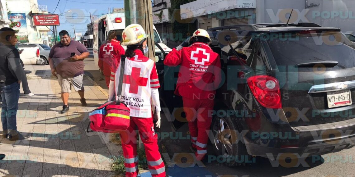 choque con lesionados en centro de victoria