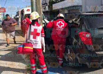 choque con lesionados en centro de victoria