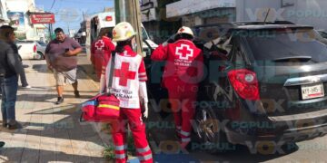 choque con lesionados en centro de victoria