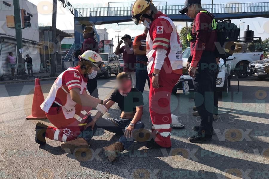 choque con motociclista en ciudad victoria