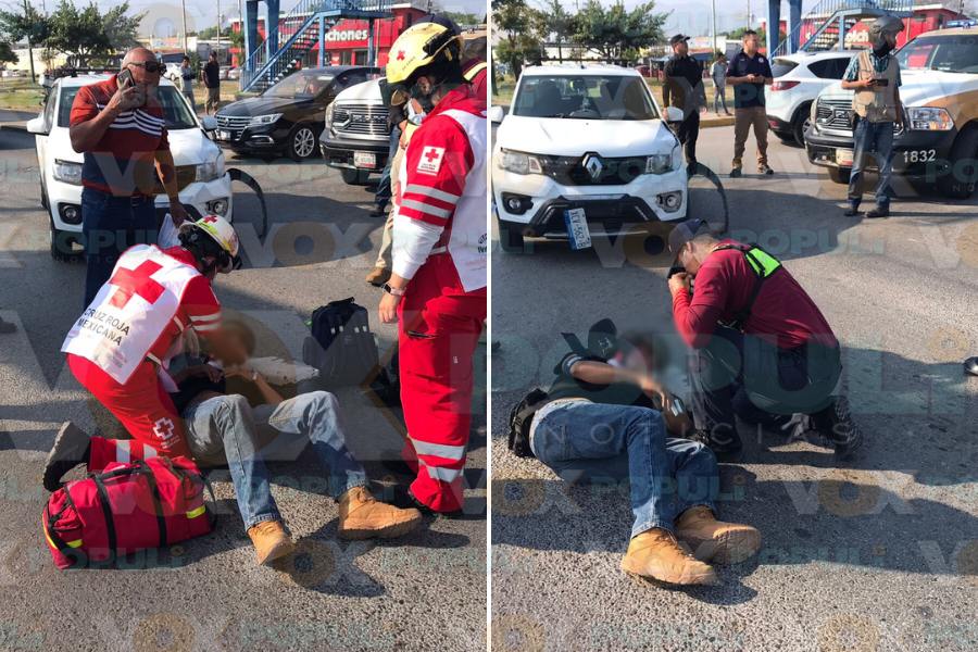 choque con motociclista en ciudad victoria