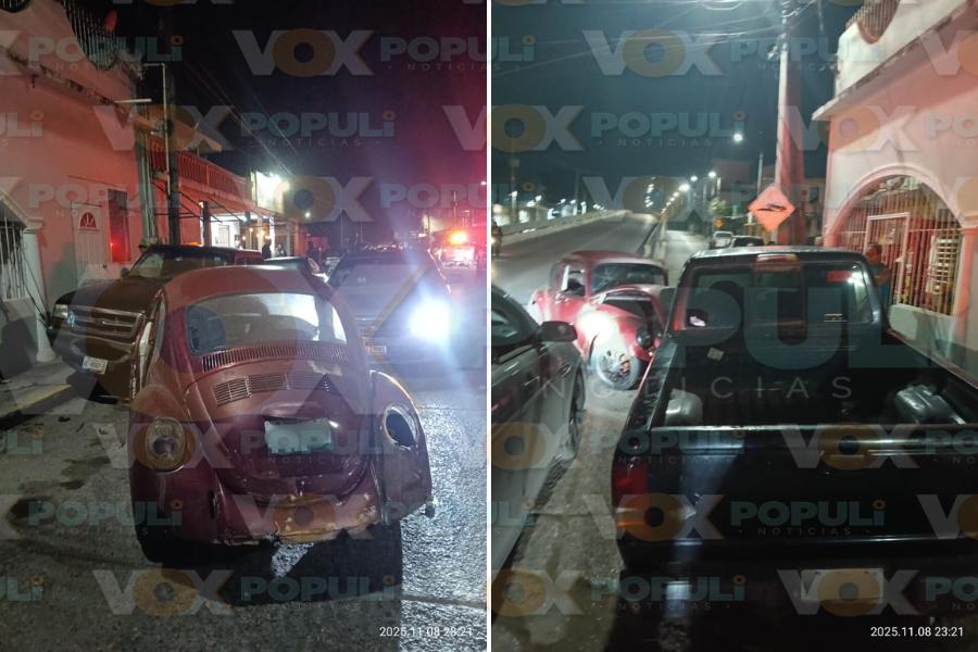 choque contra camioneta en Altamira