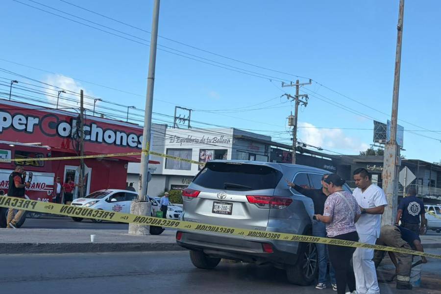 choque contra poste en Matamoros