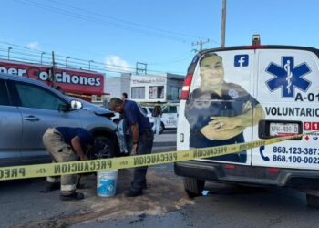 choque contra poste en Matamoros