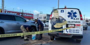 choque contra poste en Matamoros