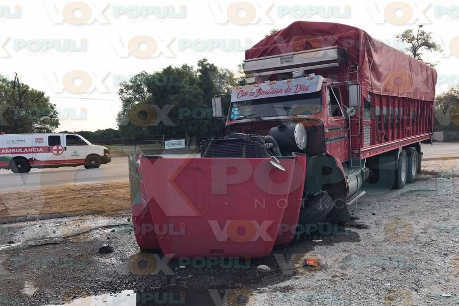 choque de camión hoy en victoria-monterrey