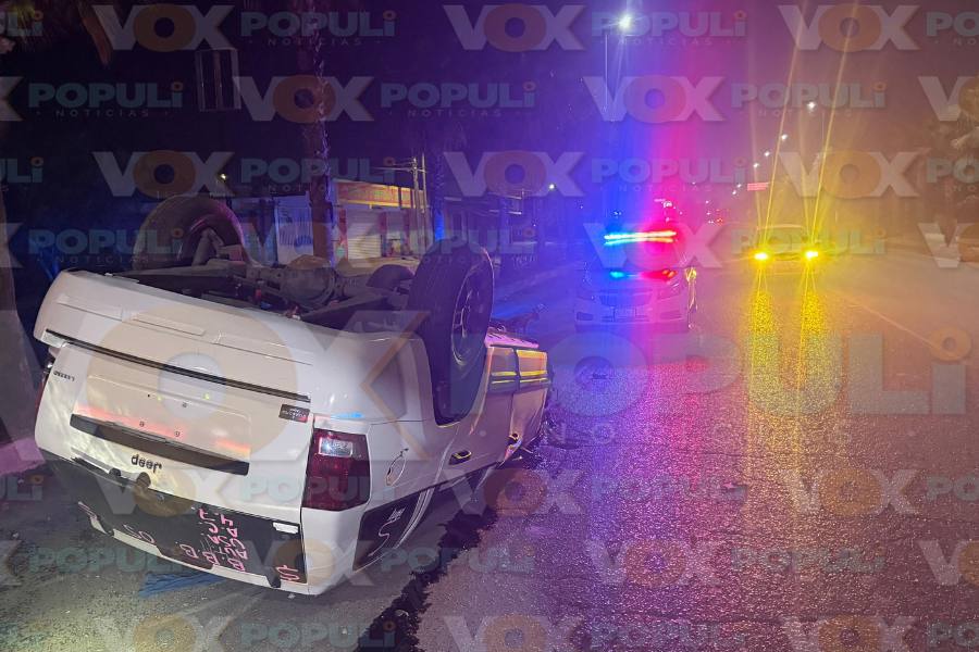 choque en avenida América Española en Victoria