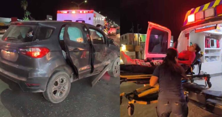 choque múltiple en Matamoros