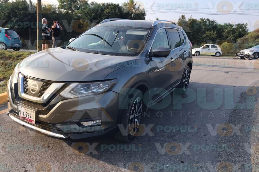 choque vial por alcance en Victoria