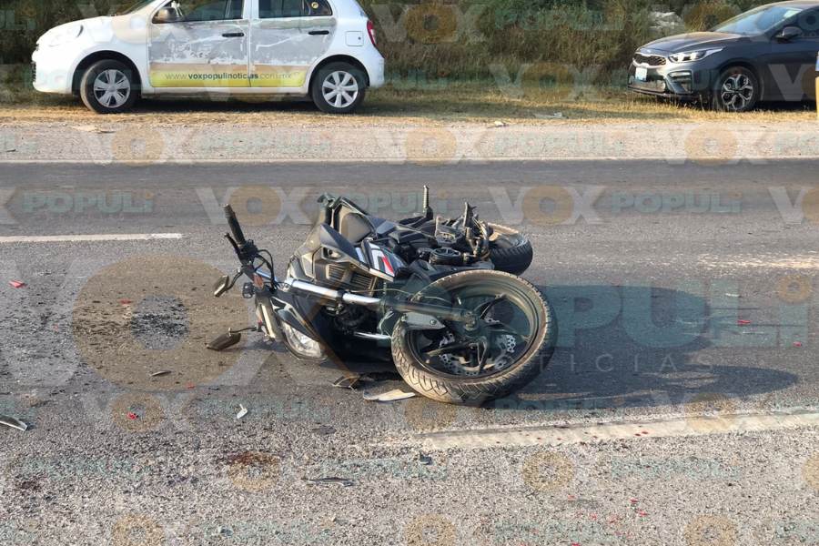 choque vial por alcance en Victoria