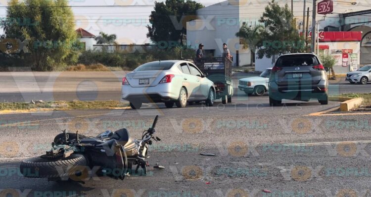 choque vial por alcance en Victoria