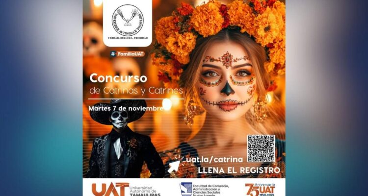 concurso de catrinas en Nuevo Laredo