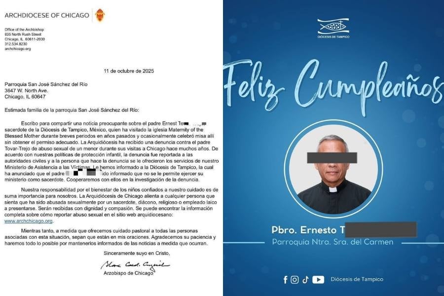 denuncia contra sacerdote de Tampico
