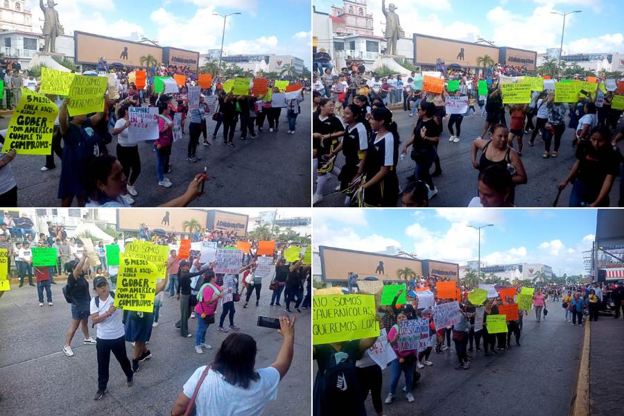 denuncia por secundaria sin luz en Madero