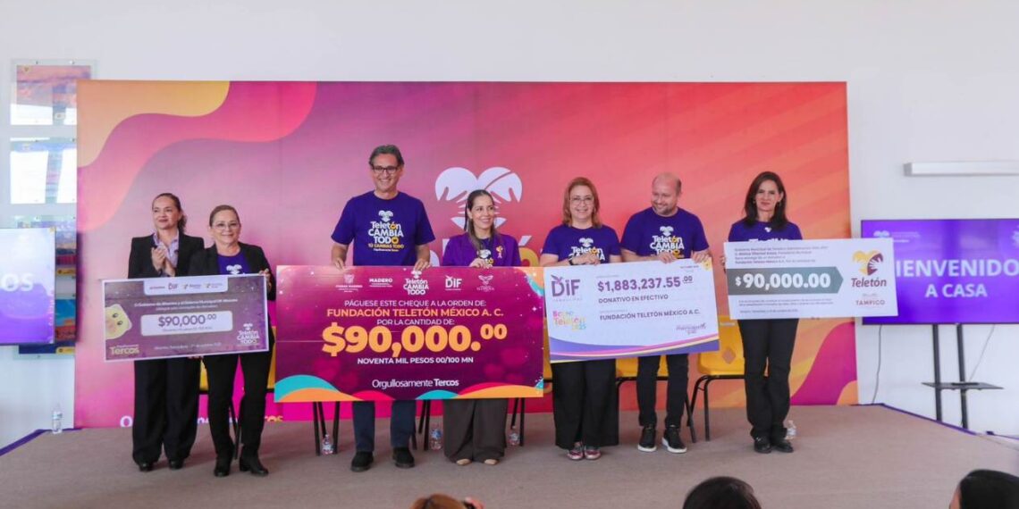 donativo a teletón del dif tamaulipas