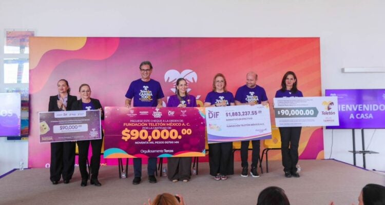 donativo a teletón del dif tamaulipas