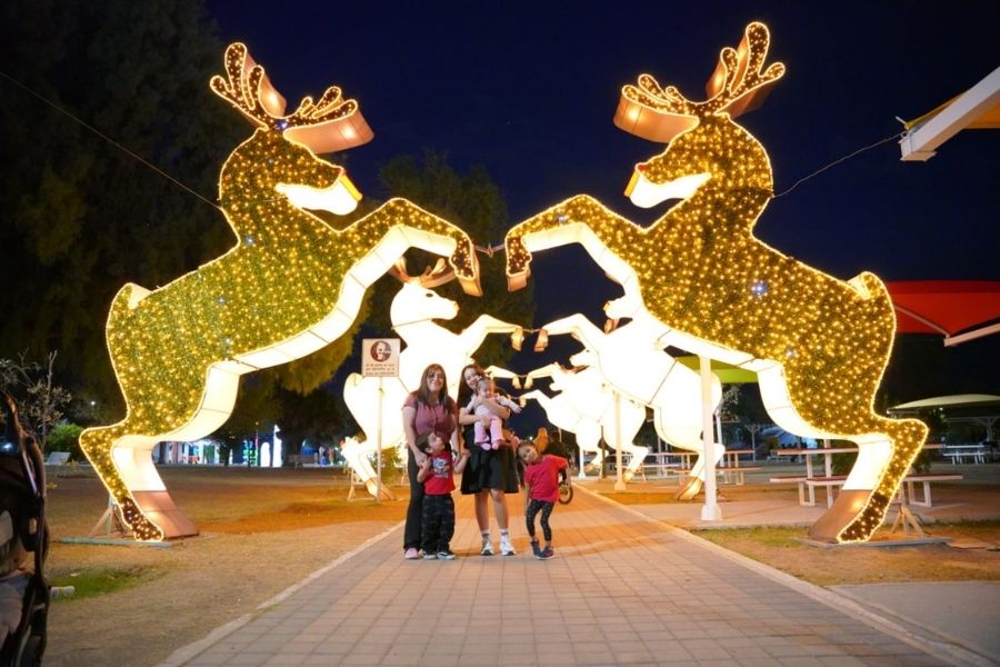 encendido del pino en Nuevo Laredo