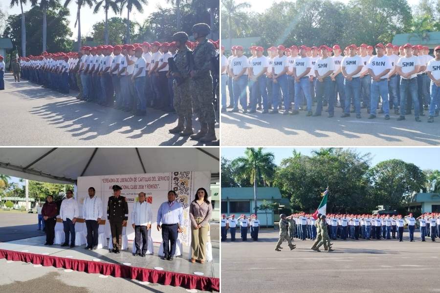 entrega de cartillas militares en Tampico