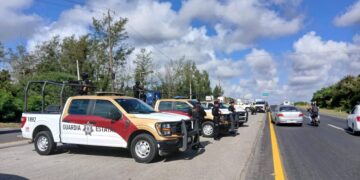 guardia estatal en bloqueo de altamira