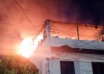 _incendio azotea vivienda en Apodaca