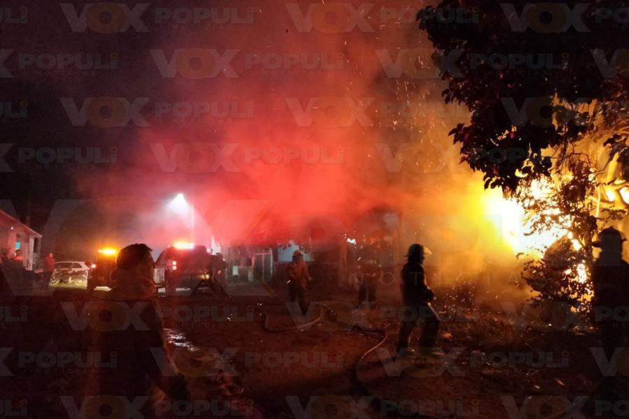 incendio en recicladora de cartón en altamira