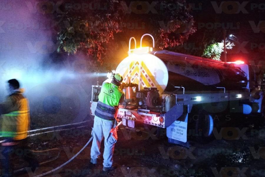 incendio en recicladora de cartón en altamira