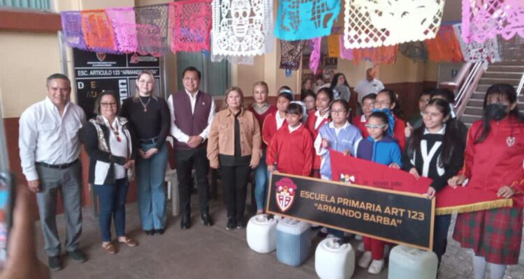 limpieza en escuelas del sur de Tamaulipas