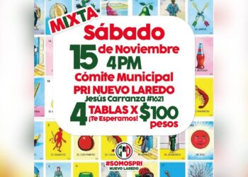 Lotería de Regalos PRI Nuevo Laredo