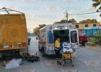 motociclista fallece por choque en Altamira