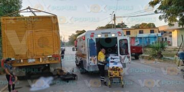 motociclista fallece por choque en Altamira