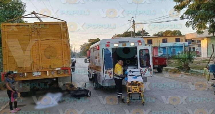 motociclista fallece por choque en Altamira