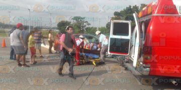 motociclista herido por choque en Tampico