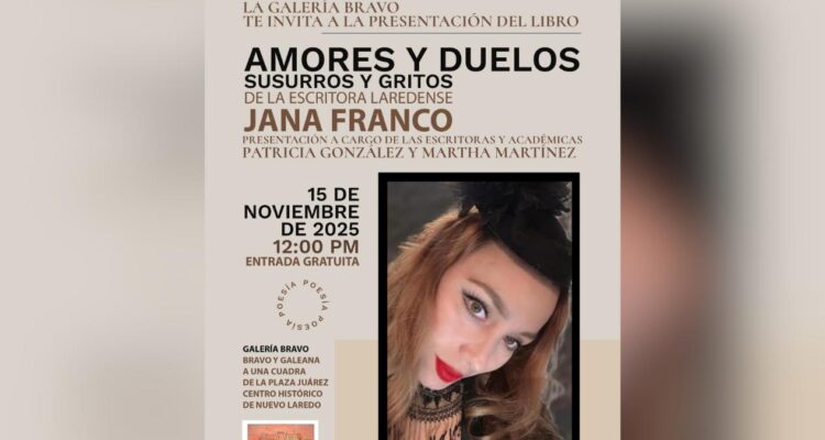 poeta Jana Franco en Nuevo Laredo