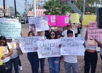protesta por malleli joulyn en madero