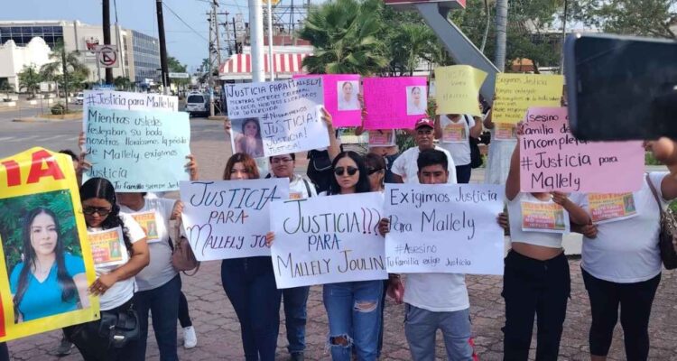 protesta por malleli joulyn en madero