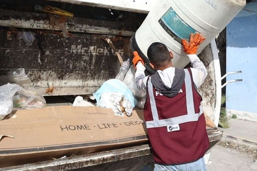 recolección de basura en Padilla
