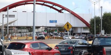 tráfico en cruce fronterizo de matamoros