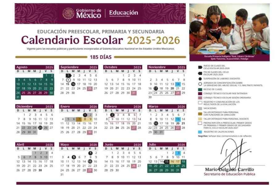 último puente escolar SEP