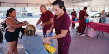vacunación drive influenza Nuevo Laredo