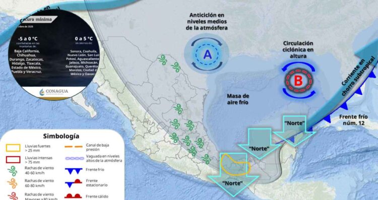 ¿Bajas temperaturas y lluvias marcarán el inicio de semana en México? Así estará el clima MAÑANA