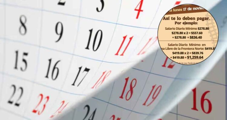 ¿Cuánto te deben pagar si te toca trabajar MAÑANA lunes 17 de noviembre?