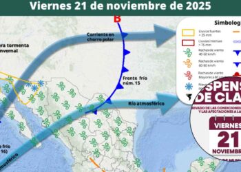 ¿En qué estado de México suspenderán las clases debido al ingreso de la primera tormenta invernal?