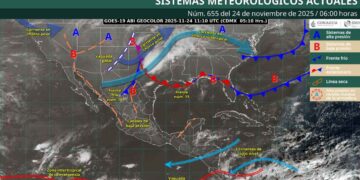 ¿En qué estados habrá descenso de temperatura y chubascos aislados debido al Frente Frío 16?