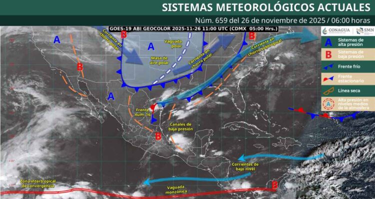 ¿Lluvias intensas y evento de Norte afectarán en México?