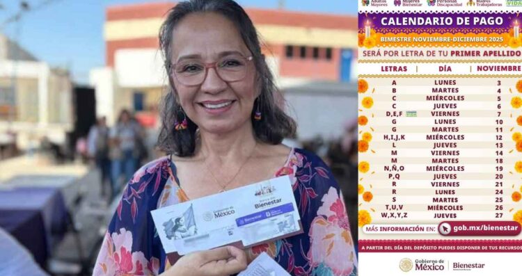 ¿Qué beneficiarias de la Pensión Mujeres Bienestar recibirán el pago el jueves 13 y viernes 14 de noviembre?