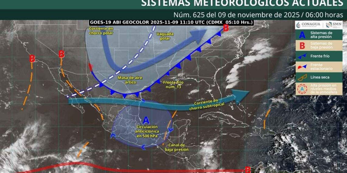 domingo 9 de noviembre clima