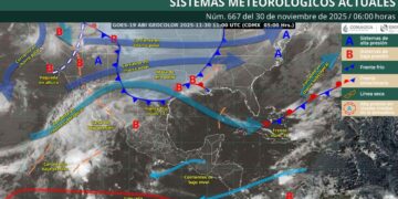 frente frío domingo clima