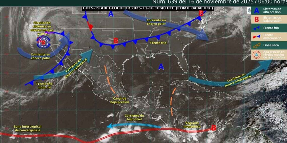 domingo 16 noviembre clima